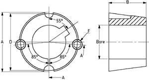 картинка Втулка тапербуш PHF TB1210X25MM 