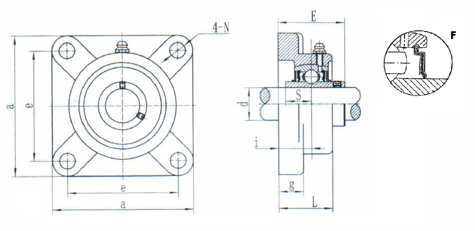 картинка Подшипниковый узел SUCF210F Heavy duty 
