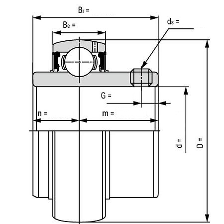 картинка Подшипник UC212 