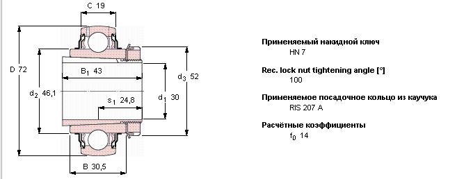 картинка Подшипник YSA 207-2FK 