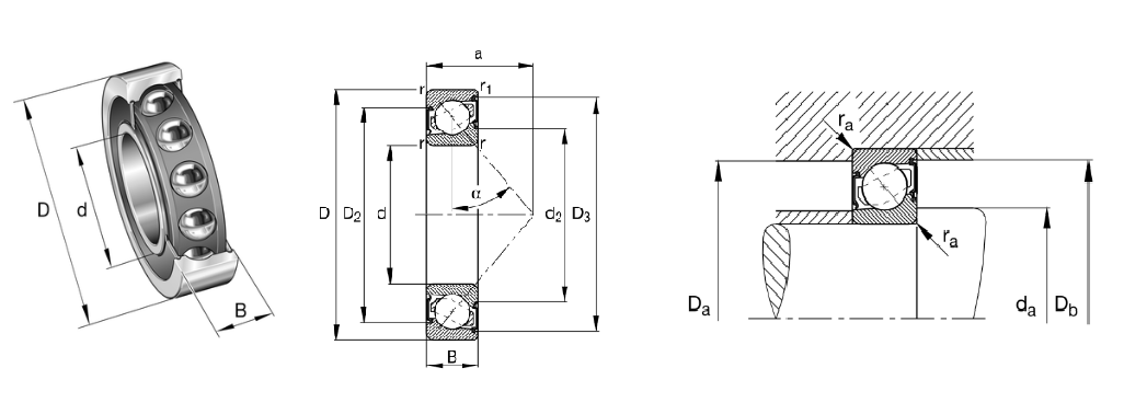 картинка Подшипник 7207B-2RS 