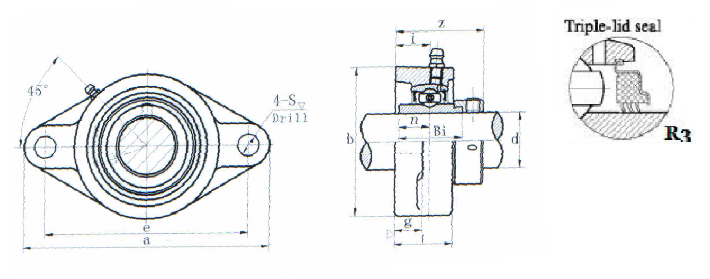 картинка Подшипниковый узел HCFT207-21R3 