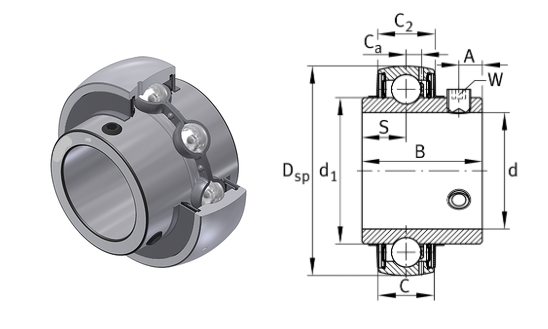 картинка Подшипник UC210D1 