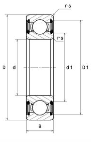 картинка Подшипник 6005DDUCM 