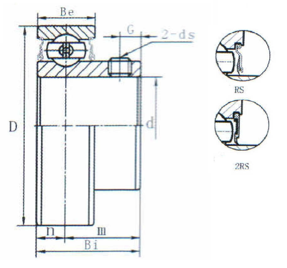 картинка Подшипниковый узел CSB207-20-2RS 