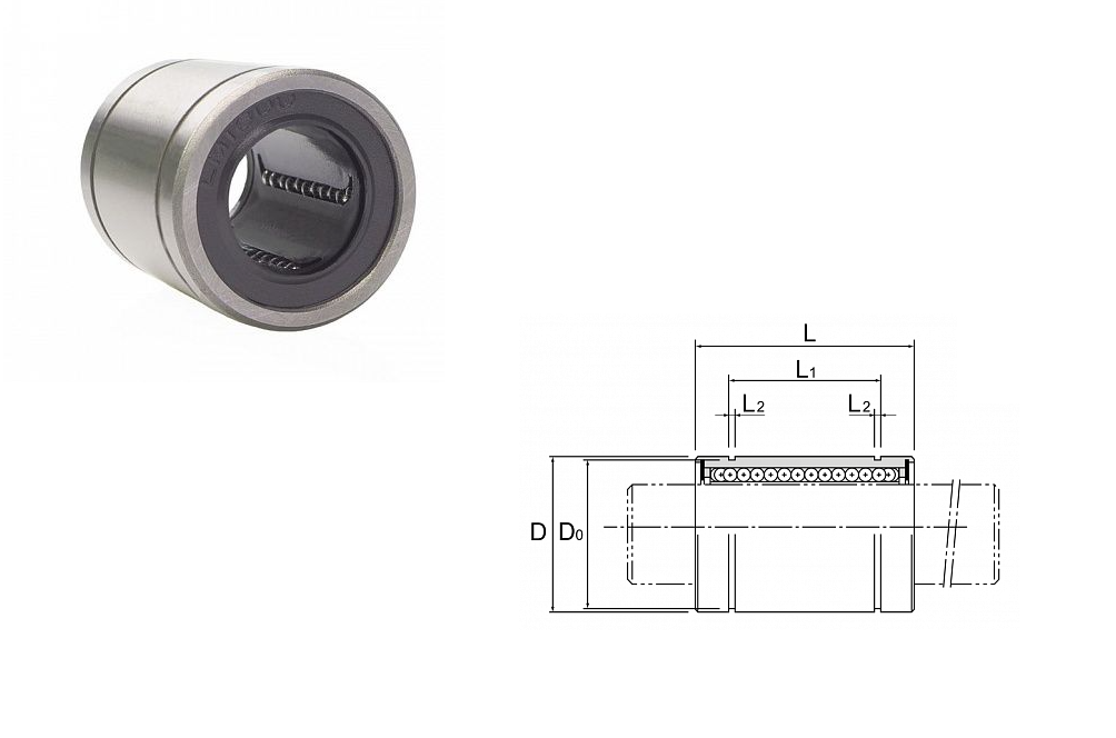 картинка Линейный подшипник LM30-UU 