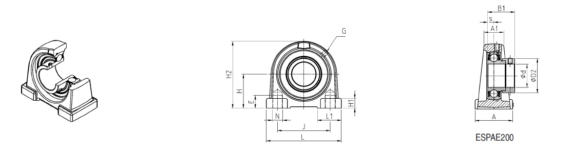 картинка Подшипник ESPAE210 