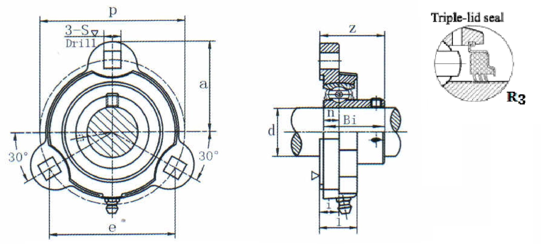 картинка Подшипниковый узел SBFCT207-20R3 