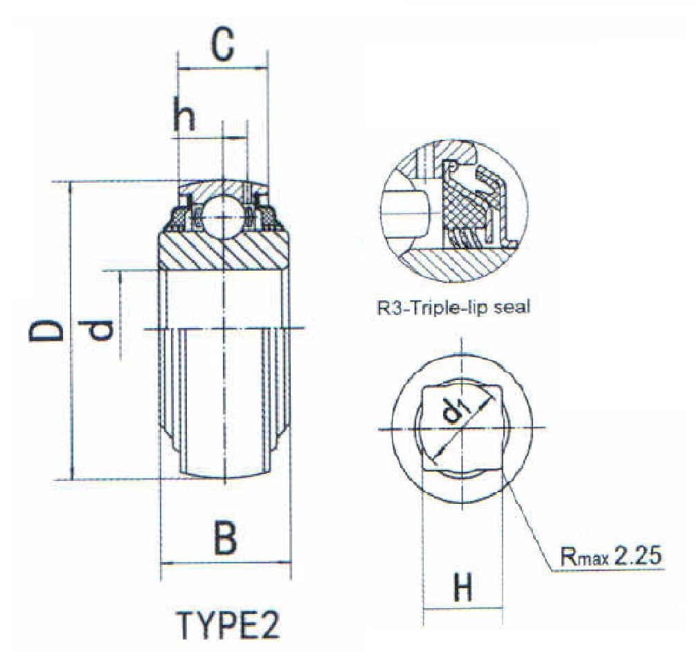 картинка Подшипник GW209PPB12R3 