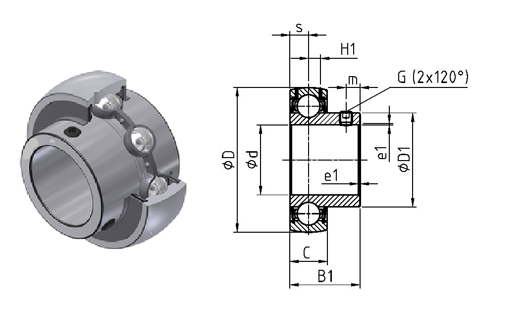 картинка Подшипник US205G2 