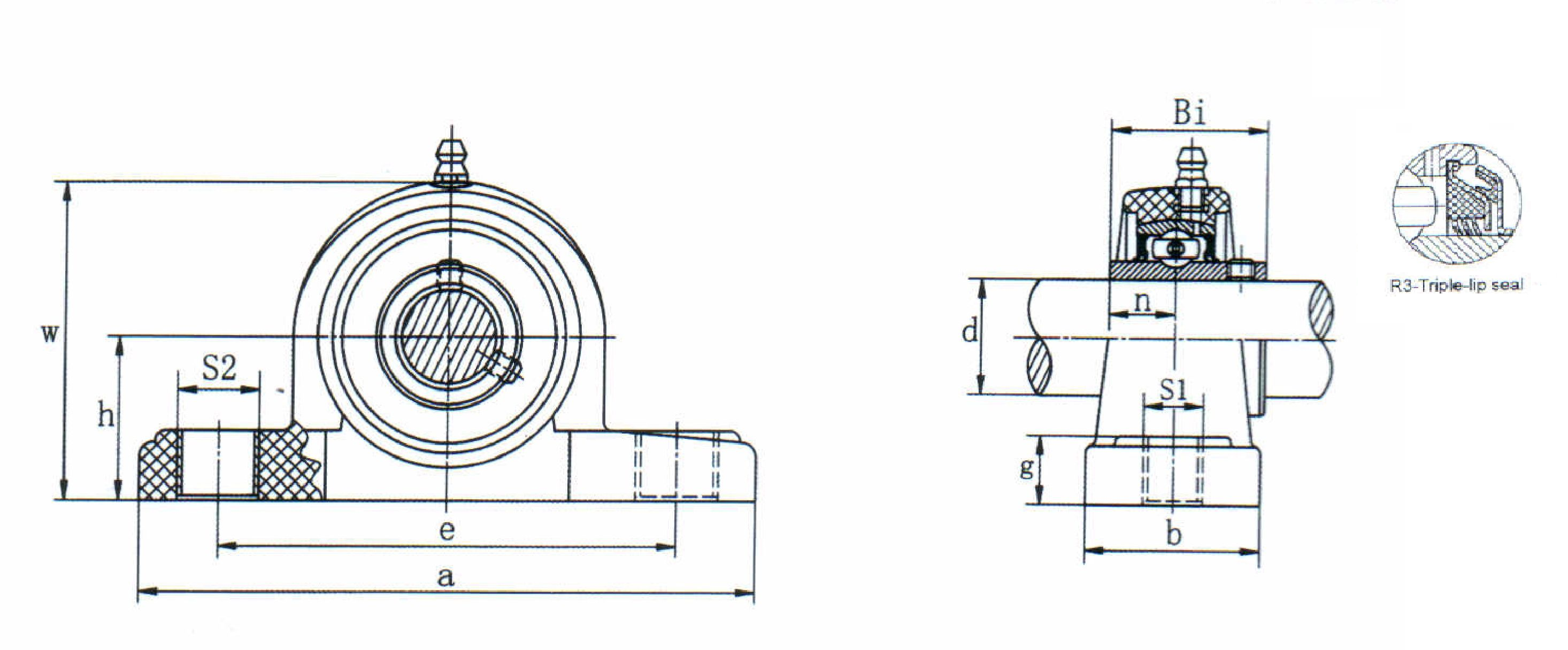 картинка Подшипниковый узел UCPPL207-20R3 