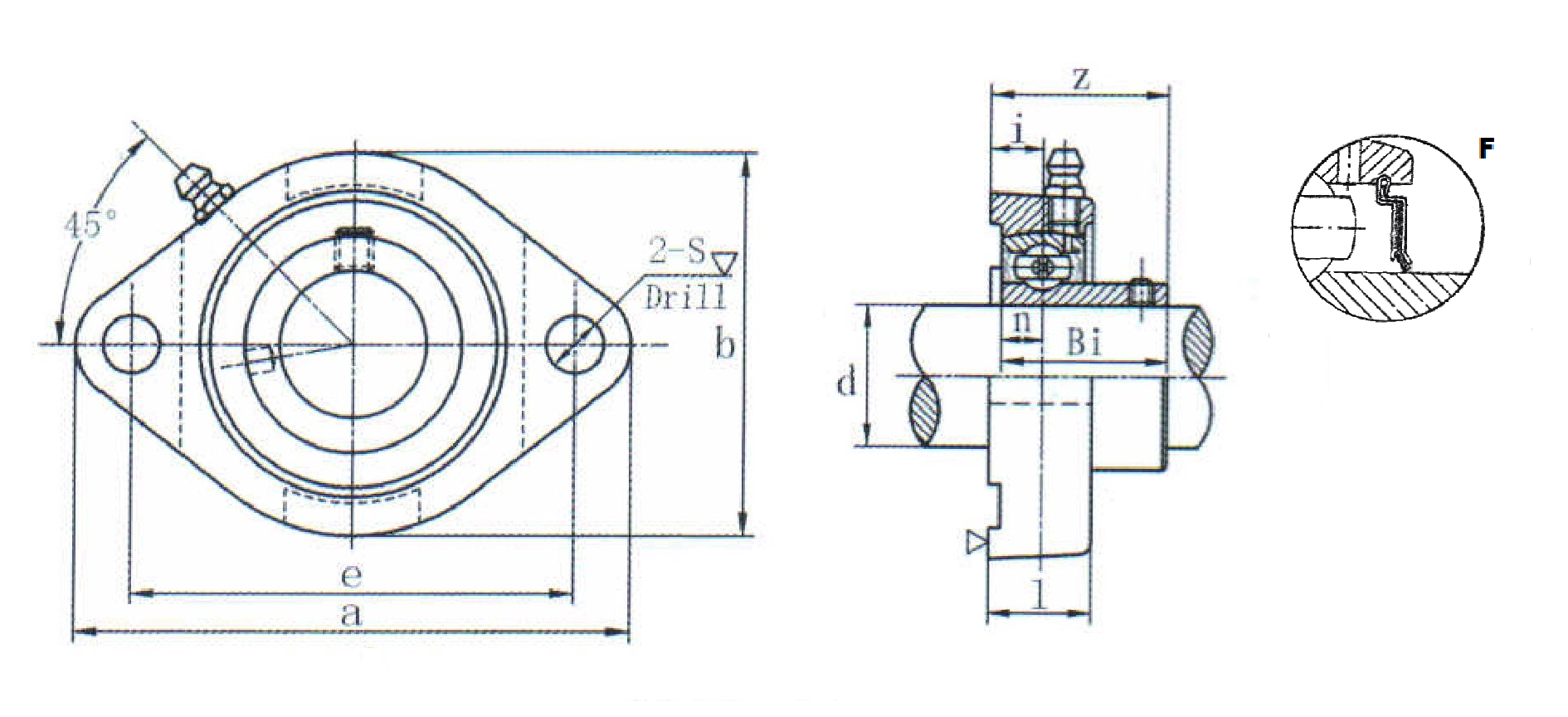 картинка Подшипниковый узел SBFD206-19F 