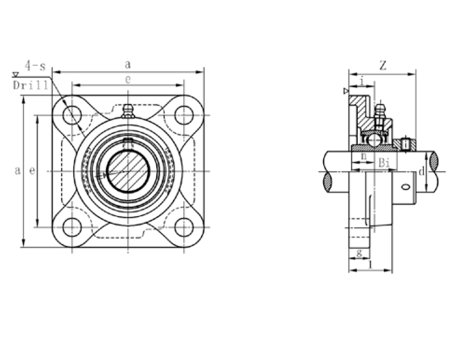 картинка Подшипниковый узел HCF207F (F207+HC207) 