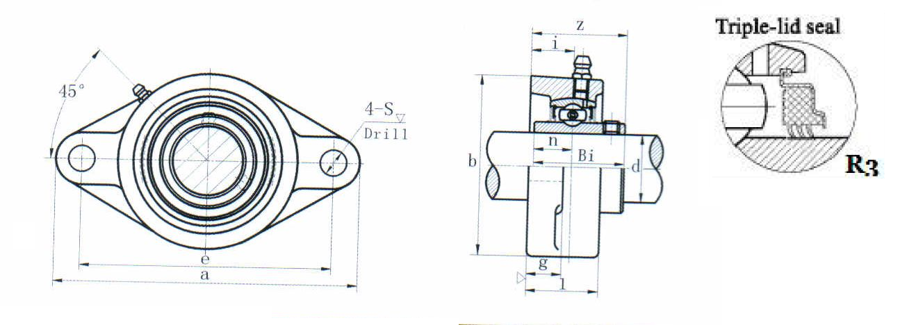 картинка Подшипниковый узел UCFT206-17R3 