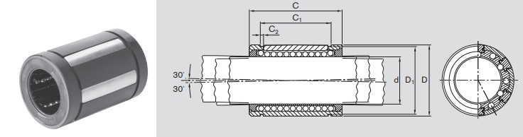картинка Линейный подшипник R0671-220-45 