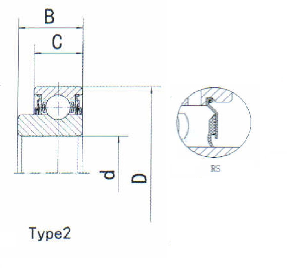 картинка Подшипник 203KRP5RS 