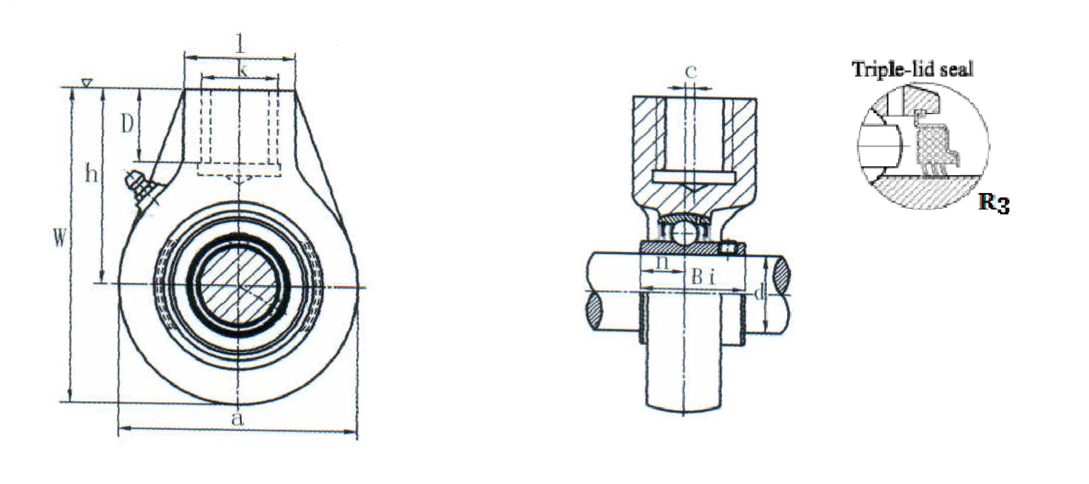 картинка Подшипниковый узел UCHA207-21R3 Heavy duty 