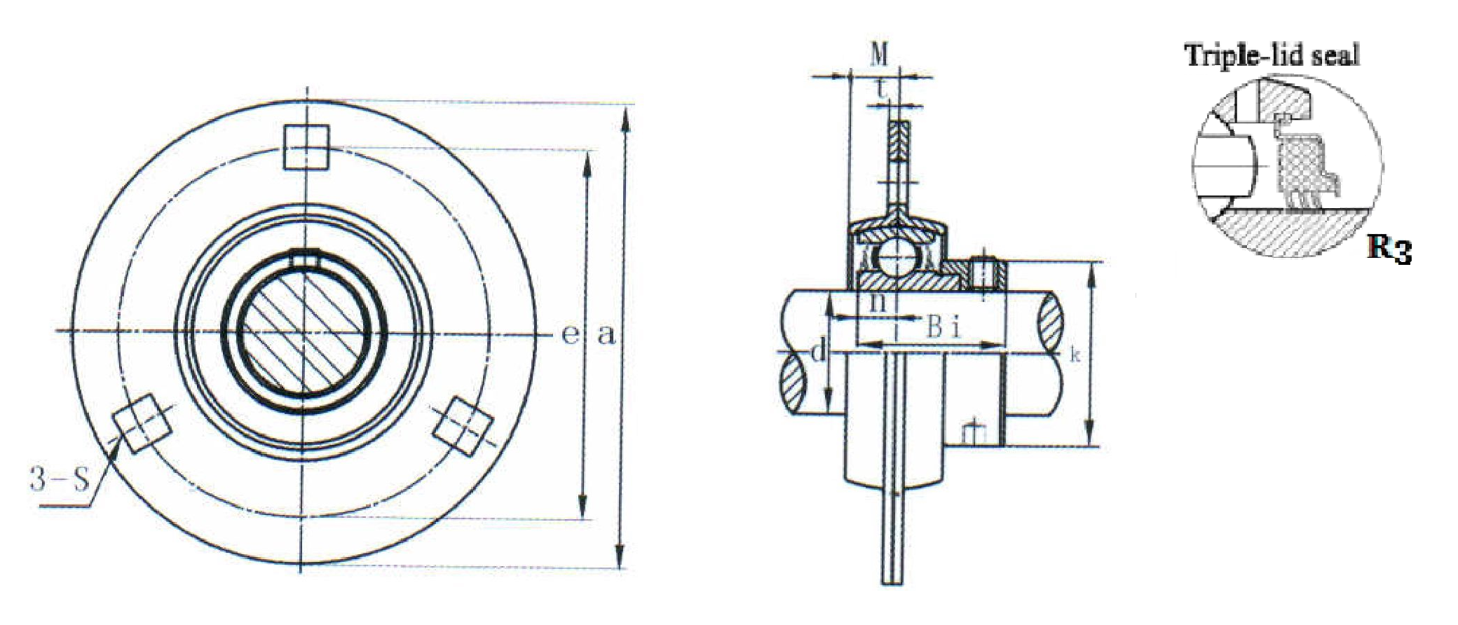 картинка Подшипниковый узел SAPF205-16R3 Heavy duty 