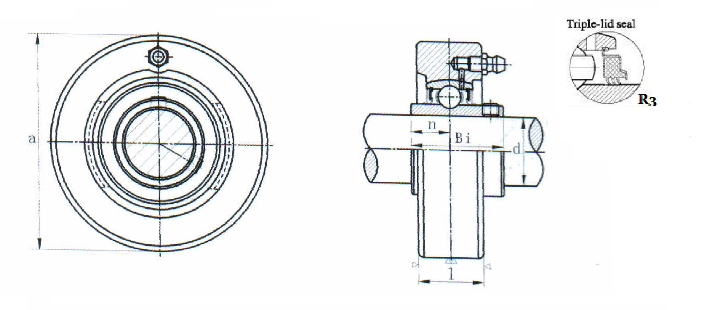 картинка Подшипниковый узел UCC207R3 