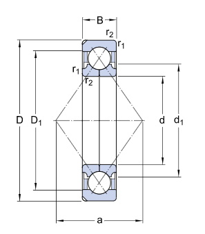 картинка Подшипник QJ206 MPA  