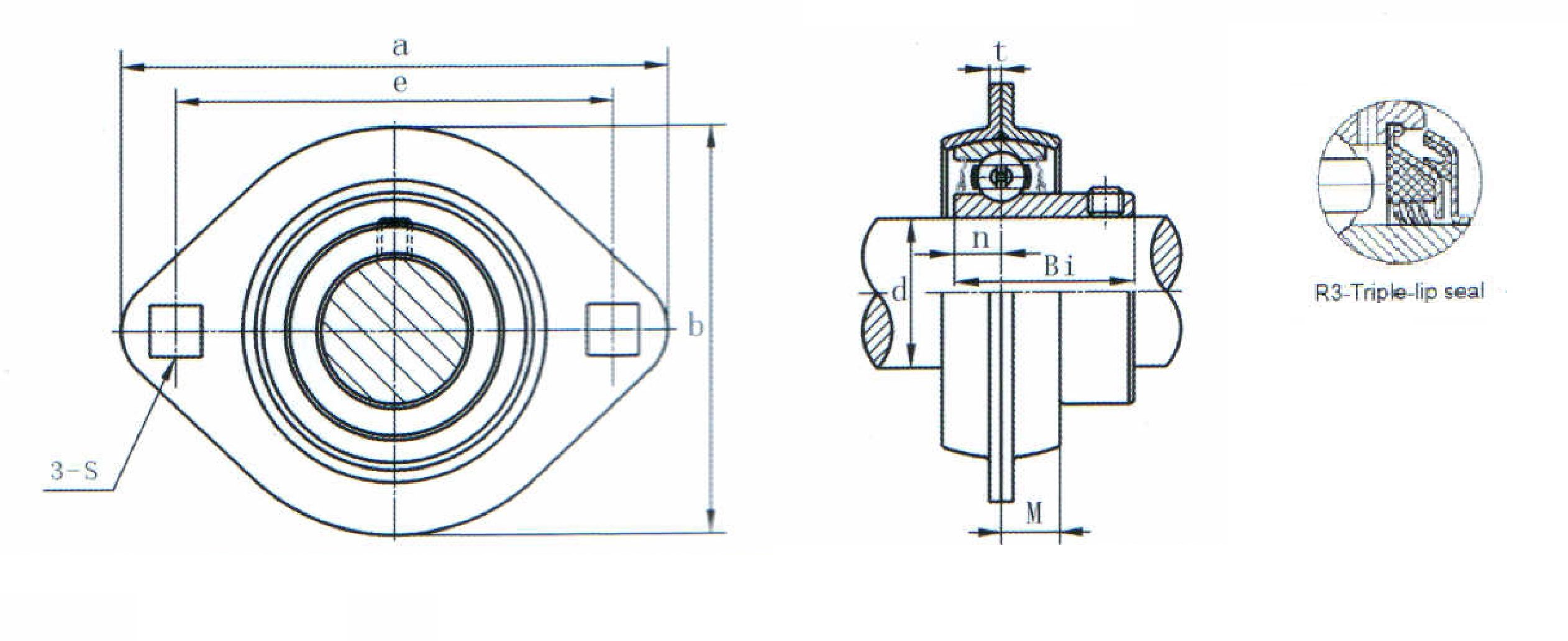 картинка Подшипниковый узел SBPFL206-18R3 