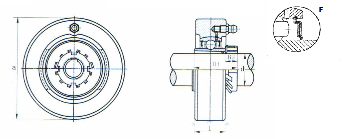 картинка Подшипниковый узел UKCX12+HS2312F 