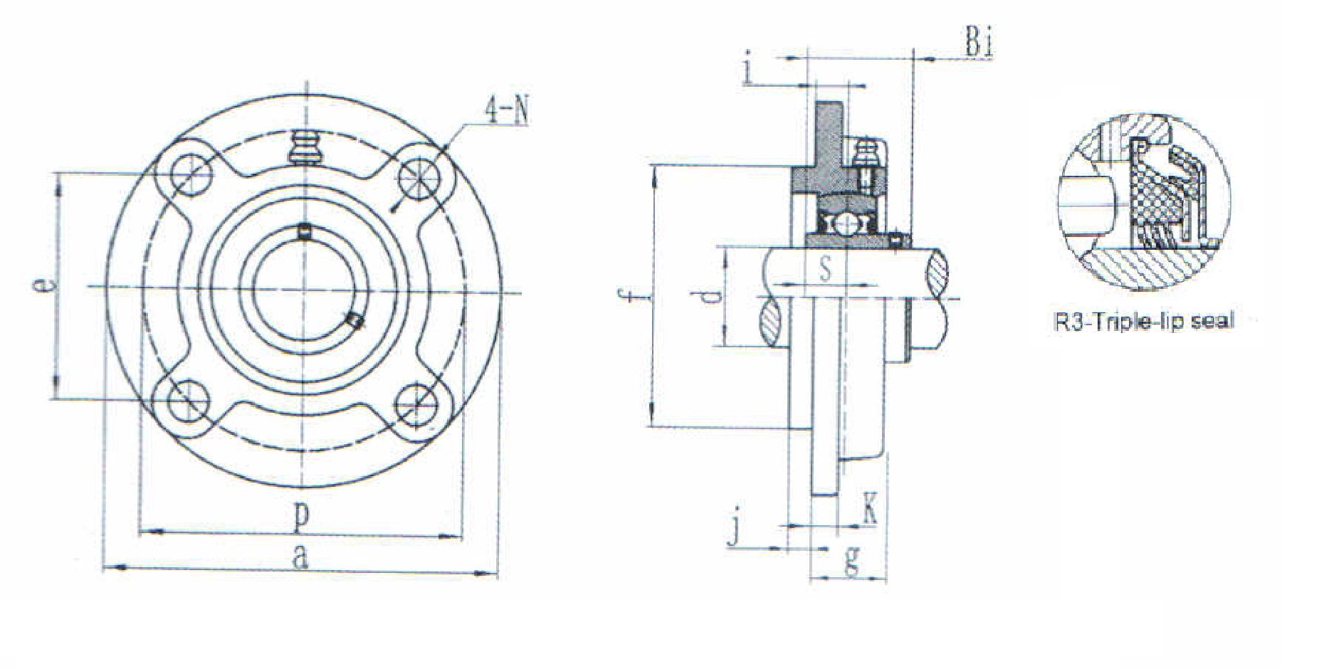 картинка Подшипниковый узел SUCFC207R3 Heavy duty 