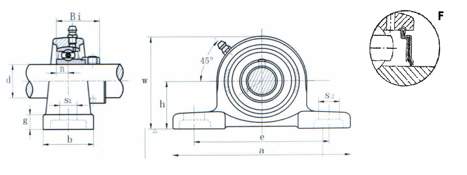 картинка Подшипниковый узел SALLP207-21F Heavy duty 