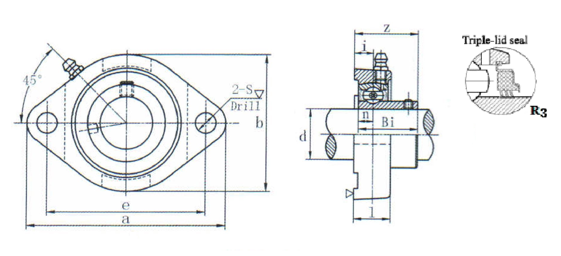 картинка Подшипниковый узел SBFD206R3 