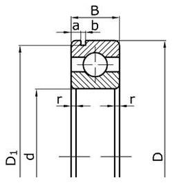 картинка Подшипник 6-50308 