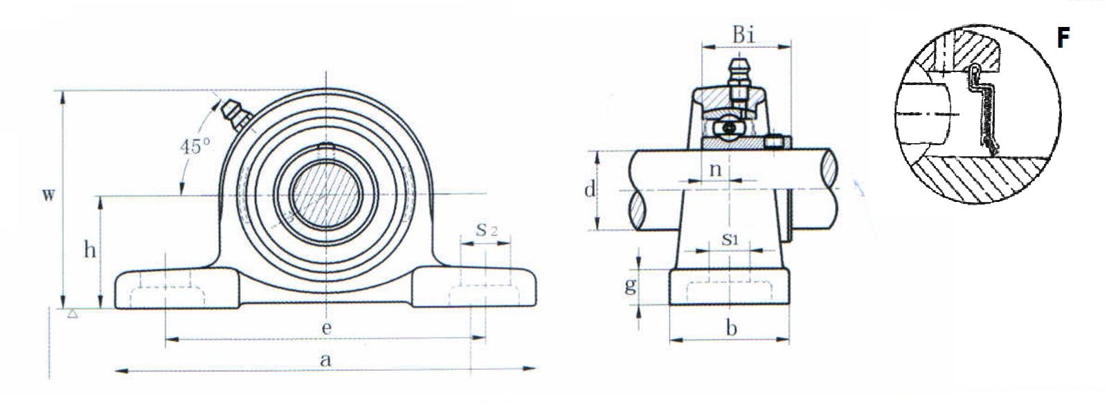 картинка Подшипниковый узел SBLLP206F 