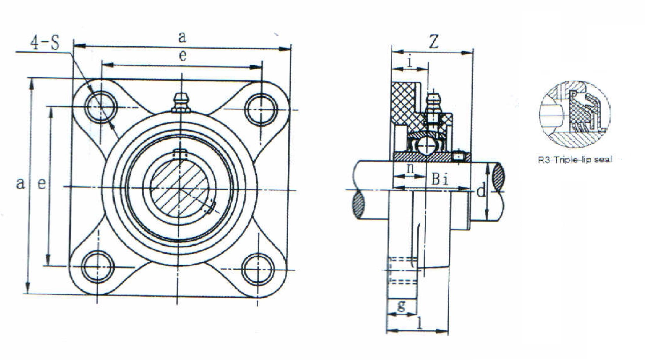 картинка Подшипниковый узел UCFPL207R3 