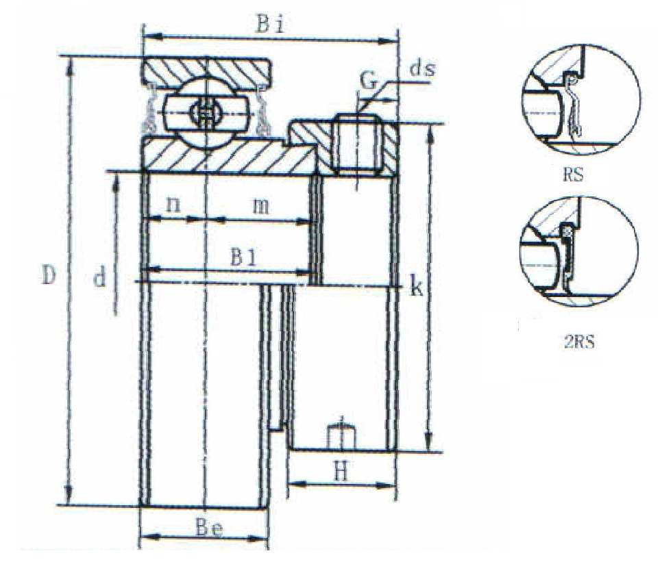 картинка Подшипниковый узел GRA208-24F (JD9334) 