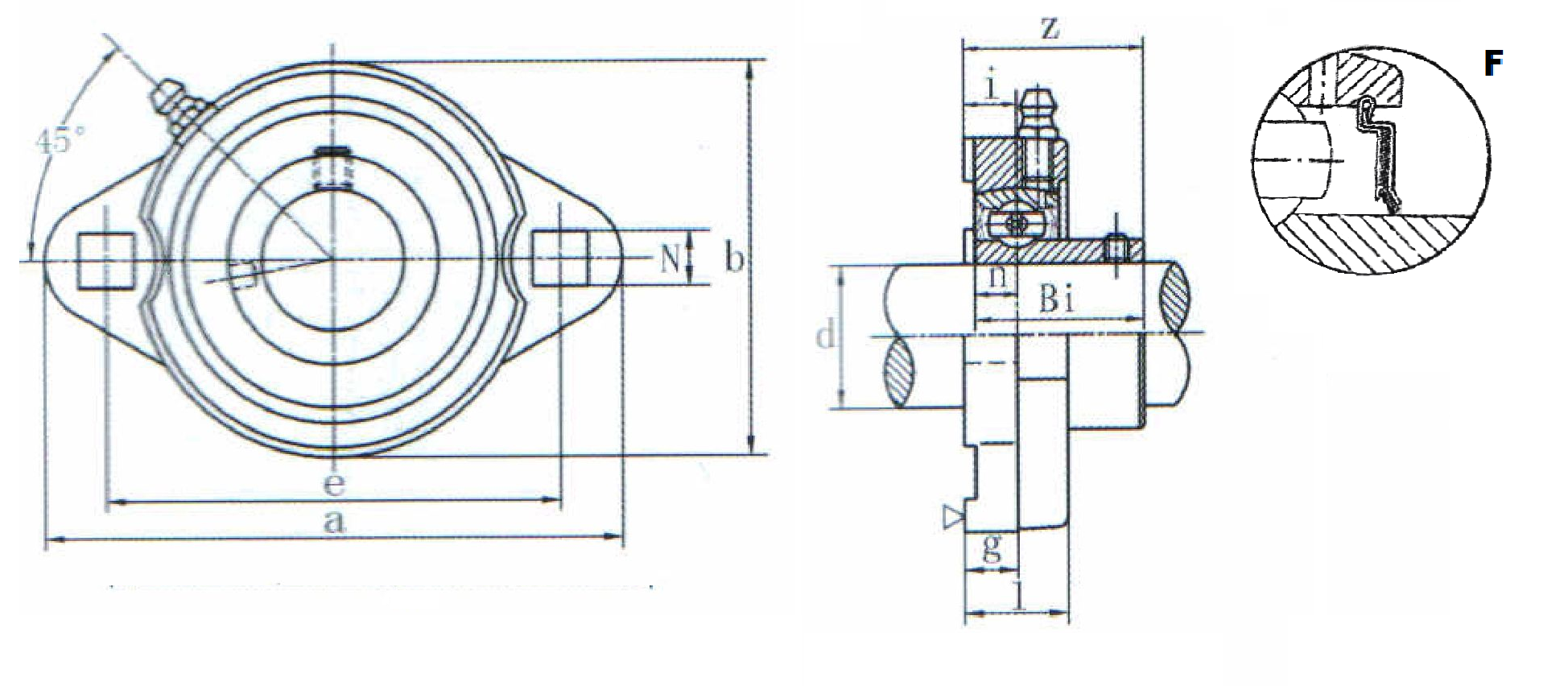 картинка Подшипниковый узел SBFTD202-10F Heavy duty 