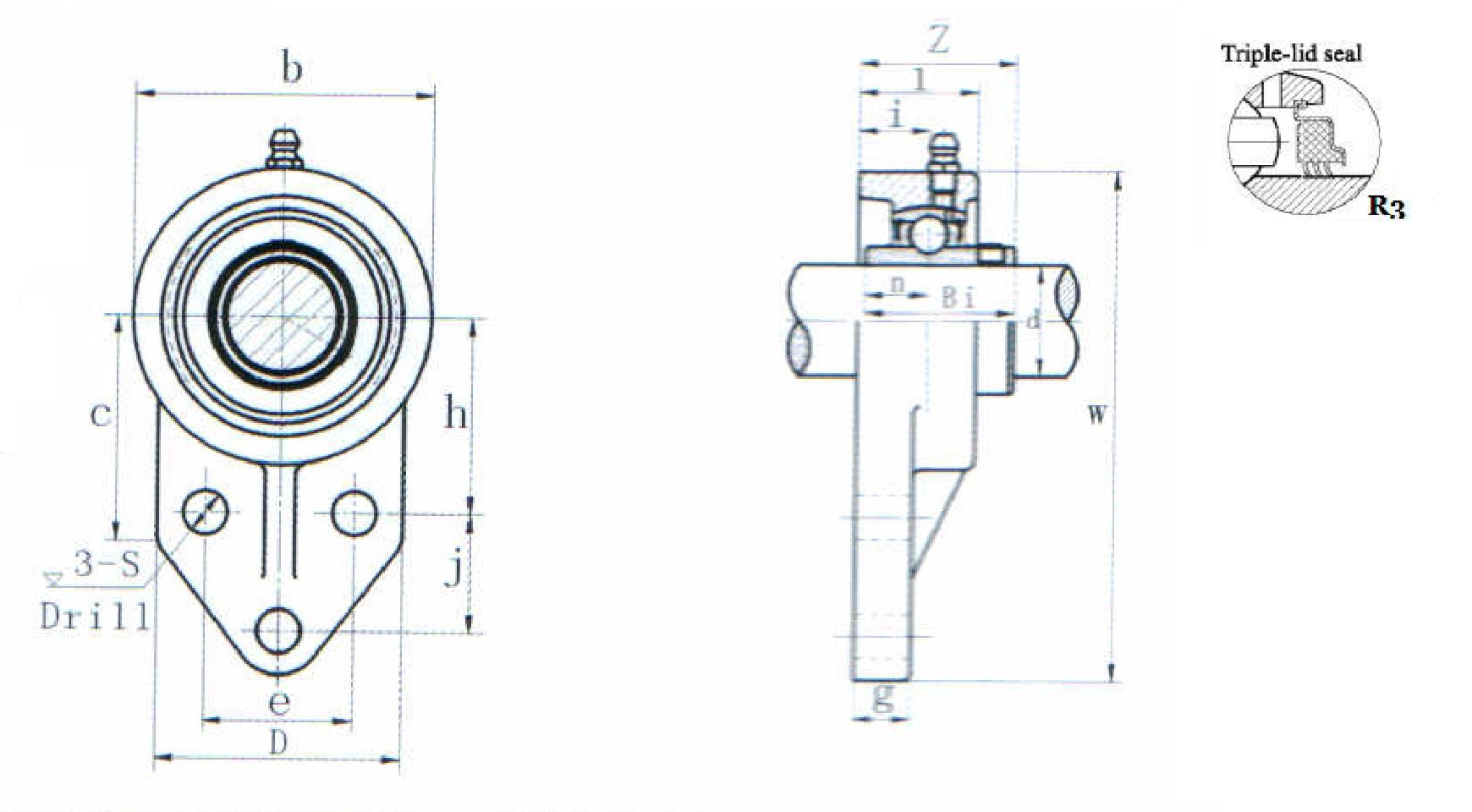картинка Подшипниковый узел UCFB207-20R3 Heavy duty 