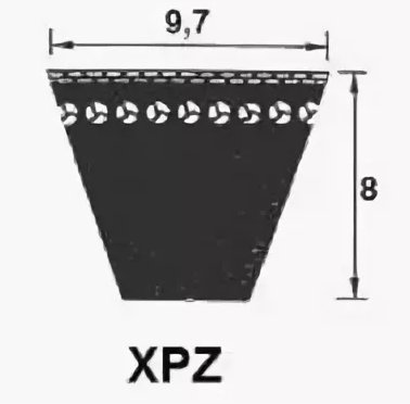 картинка Ремень клиновой XPZ 1000 
