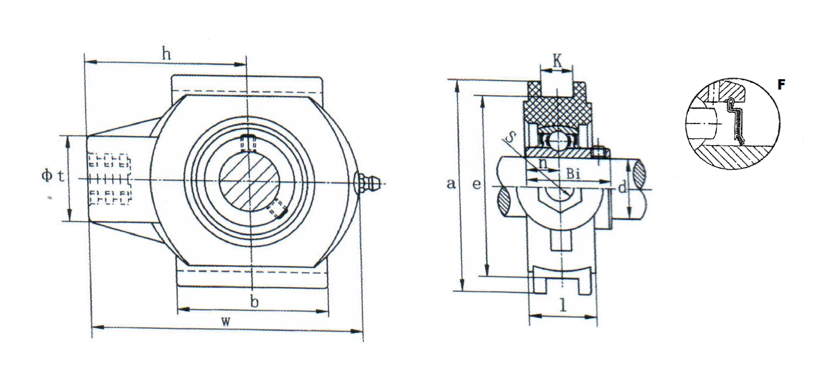 картинка Подшипниковый узел UCTPL207-20F 