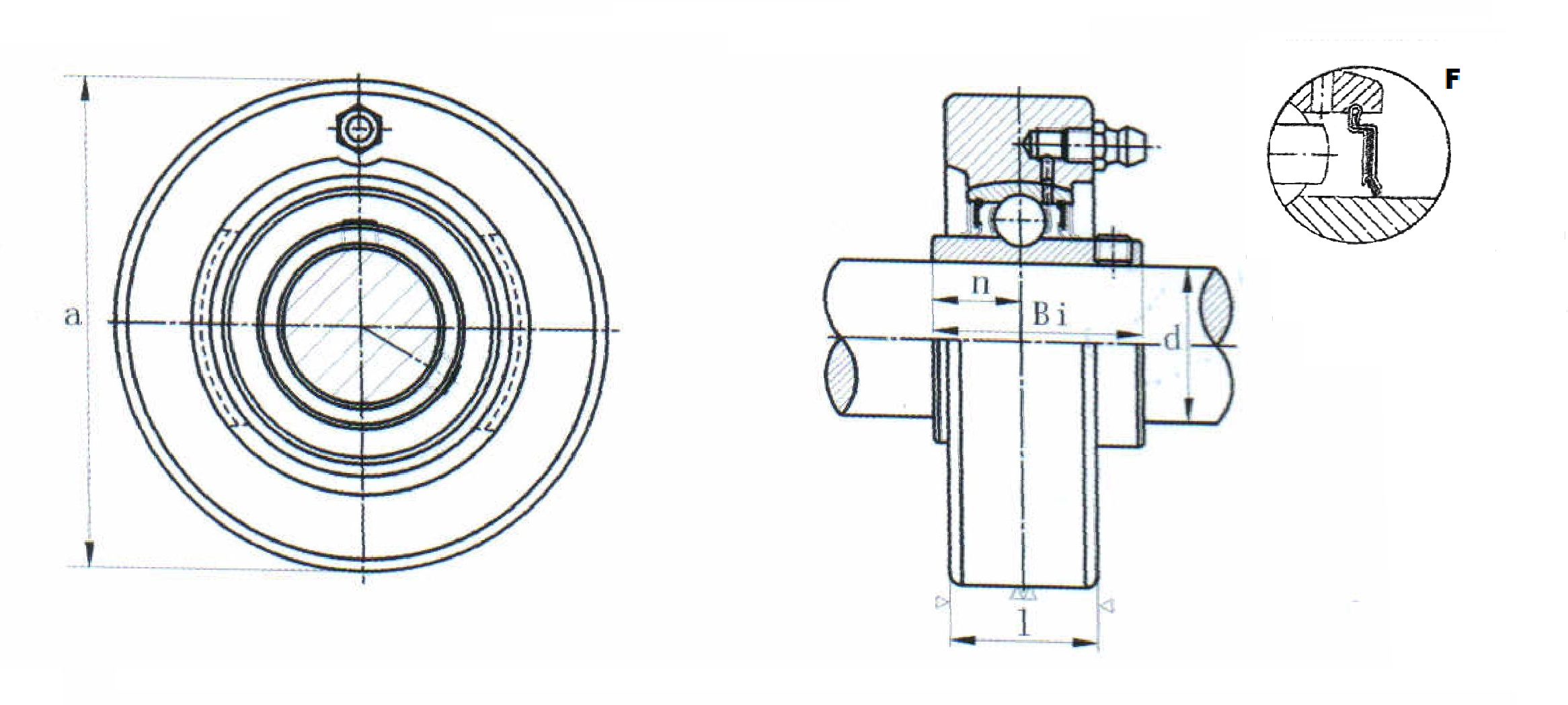 картинка Подшипниковый узел UCC207-20F 