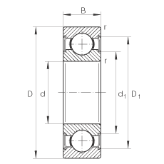 картинка Подшипник 6309DDUNR 