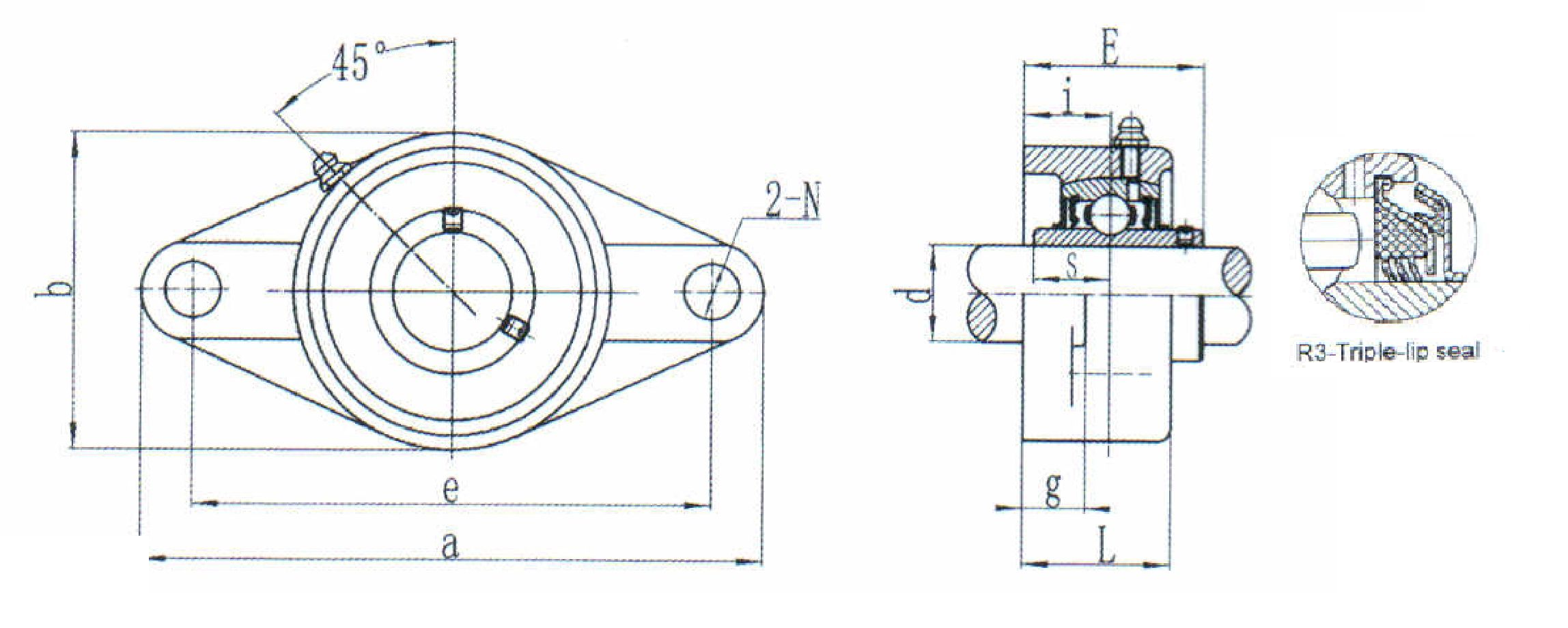 картинка Подшипниковый узел SUCFT210-29R3 Heavy duty 