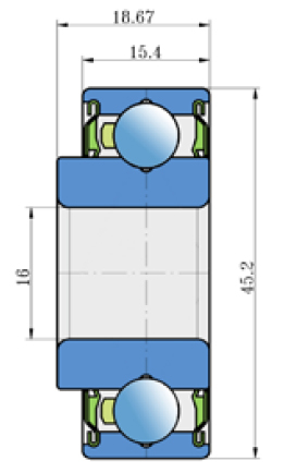 картинка Подшипник 06C04-2Z 