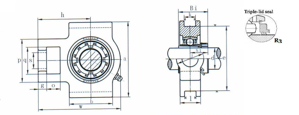 картинка Подшипниковый узел UKTX12+H2312R3 
