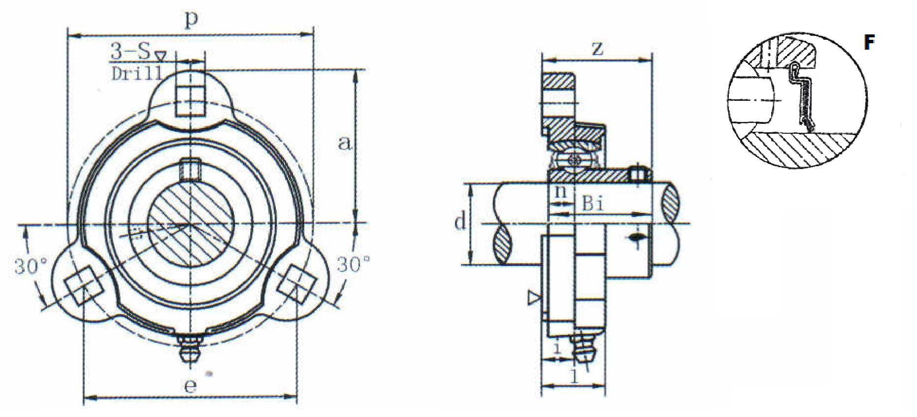 картинка Подшипниковый узел SBFCT207F Heavy duty 