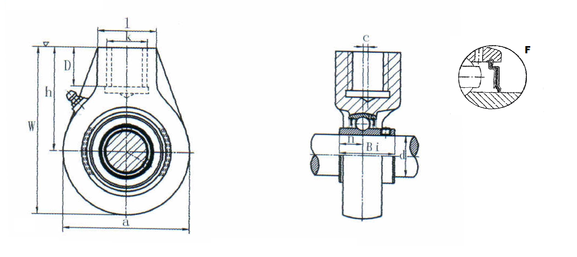 картинка Подшипниковый узел UCHA207F Heavy duty 