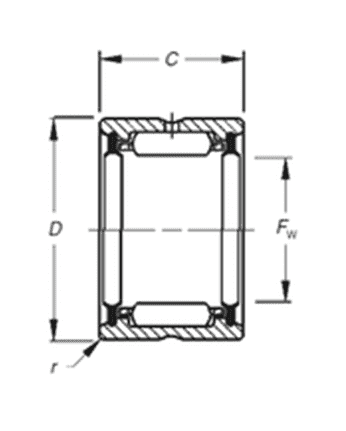 картинка Подшипник HJ-243320.2RS 