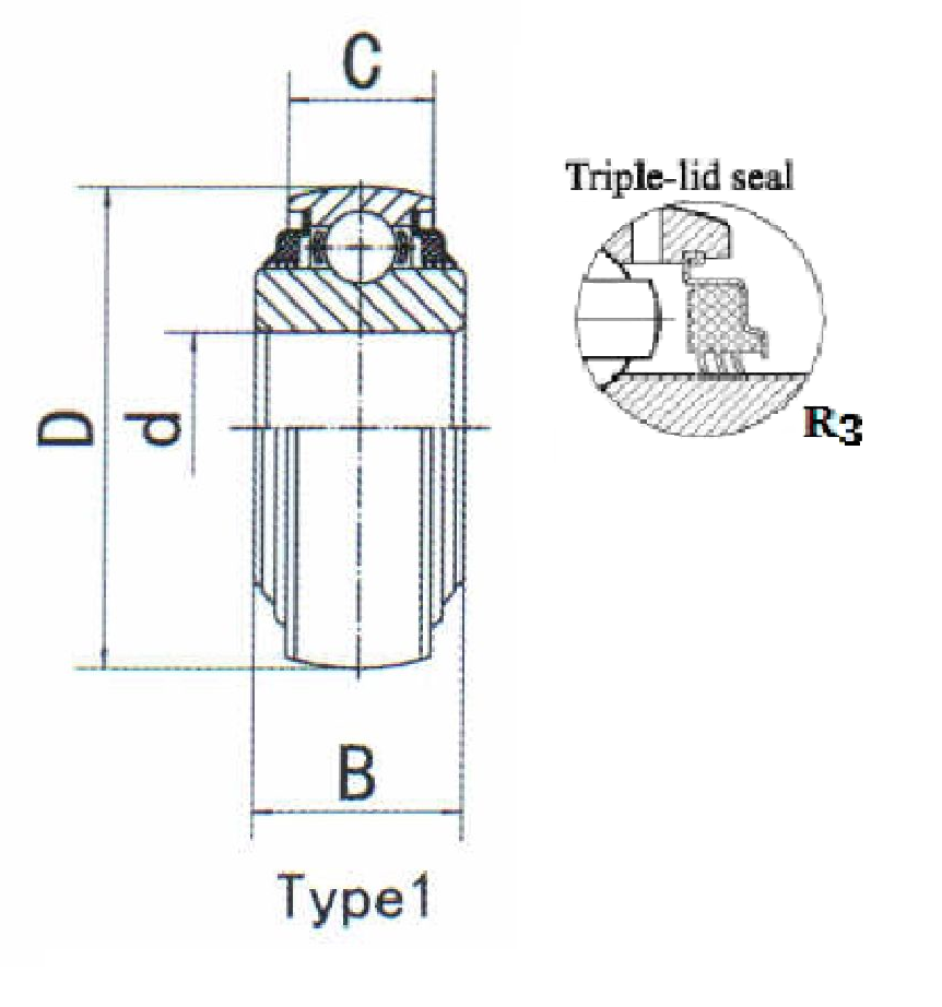 картинка Подшипник W208PPB23R3 