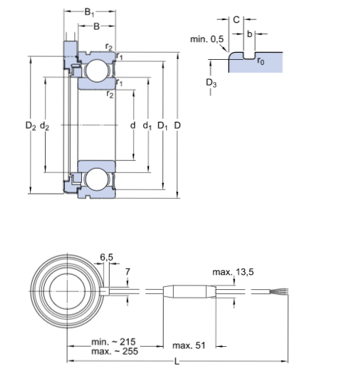 картинка Подшипник BMB-6208/080S2/UB002A 
