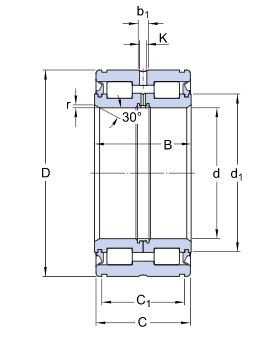картинка Подшипник NNF 5008 