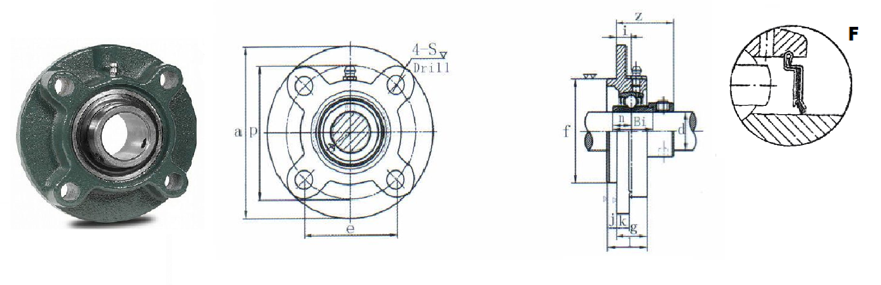 картинка Подшипниковый узел HCFC207-22F 