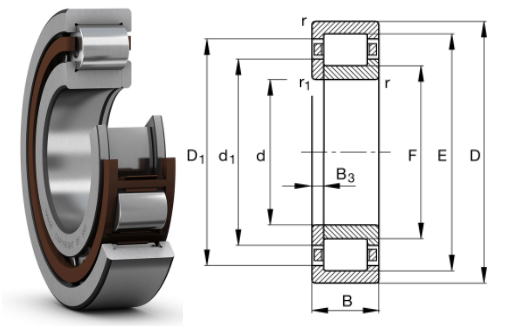 картинка Подшипник NUP307ENV 